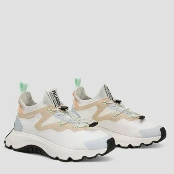 NIB Palladium Women's Thunder Lo's Sneaker - Star White/Sand - Picture 6 of 10